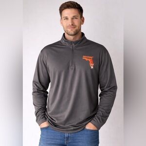 Sport-Tek Florida Hooters Quarter Zip
Pullover Long Sleeve Gray Men's XL
